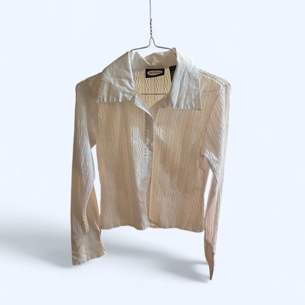 Zoey Beth Women's Cream and White Blouse